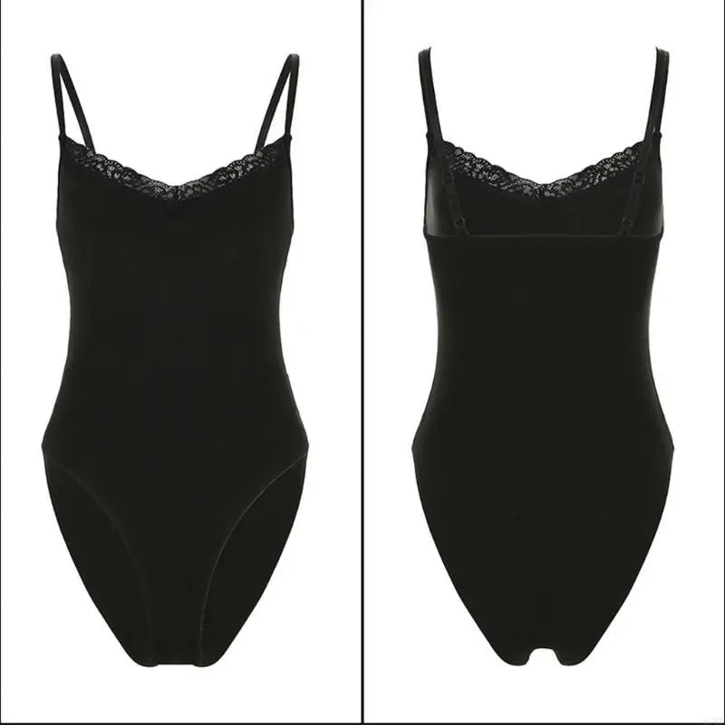 Women's Simple Camisole with Sleeveless Polyester Bodysuit Fashion Lover H7EF