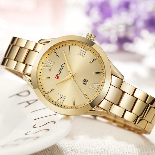 CURREN Women Watch Luxury Fashion Watches Woman ClockSimple Business Wriswatches Ladies Relogio Feminino 9007
