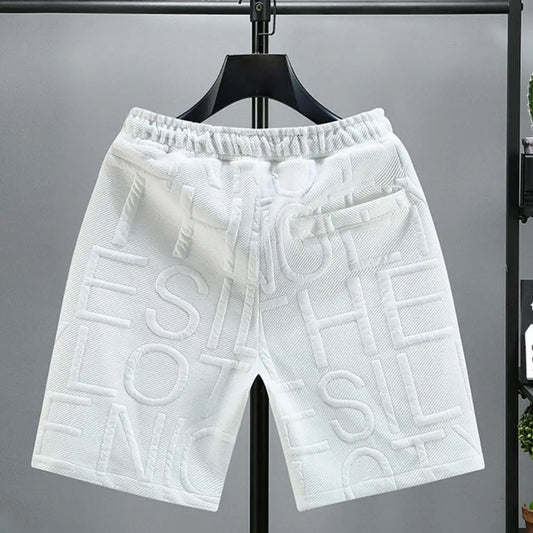 Shorts Solid Color Elastic Waist