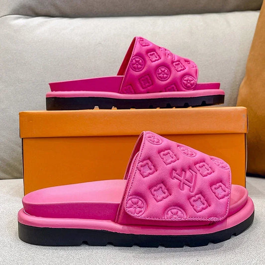 Designer Luxury Sandals for Women Elegant Flat Zapatos