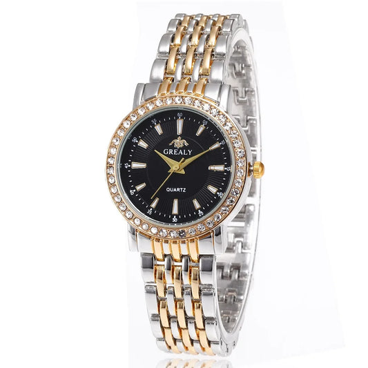New Casual Watches Women Luxury Fashion Lovers Watch Rhinestone Quartz Watch Men Women Gift Business Wristwatch
