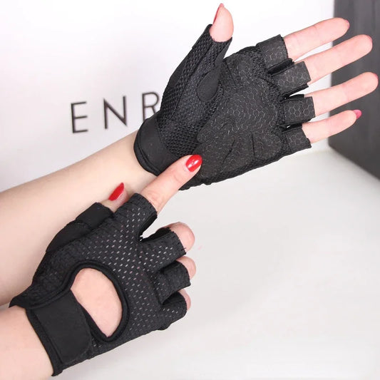Gym Gloves for Women Men Fitness Half Finger